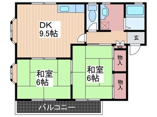 レヂデンス岡田Ａの物件間取画像